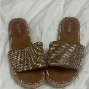 Women's Tan Slide Sandals 💥